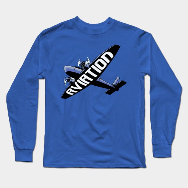 Happy Aviation Day Long Sleeve T-Shirt by Noseking